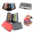 Aluminum Credit Card Holder-Wallet Case W/7 Expandable Pockets Inner